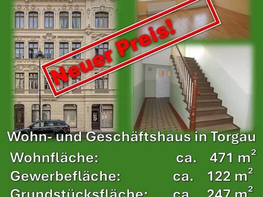 Mehrfamilienhaus zum Kauf 395.000 € 17 Zimmer 471 m² Torgau 04860