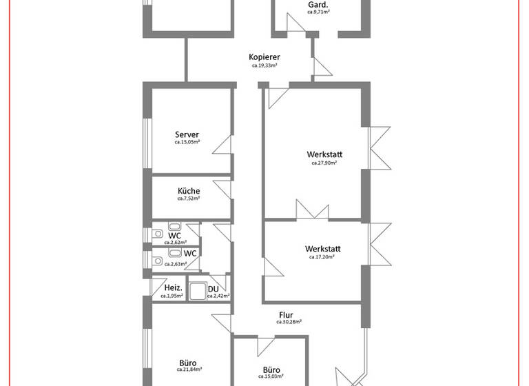 Bürogebäude zur Miete provisionsfrei 3.200 € 270 m² Bürofläche Eugenbach Altdorf 84032