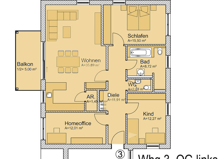 Wohnung zum Kauf provisionsfrei als Kapitalanlage geeignet 520.500 € 4 Zimmer 104,8 m² Von Pappenheim Str. Forchheim 91301