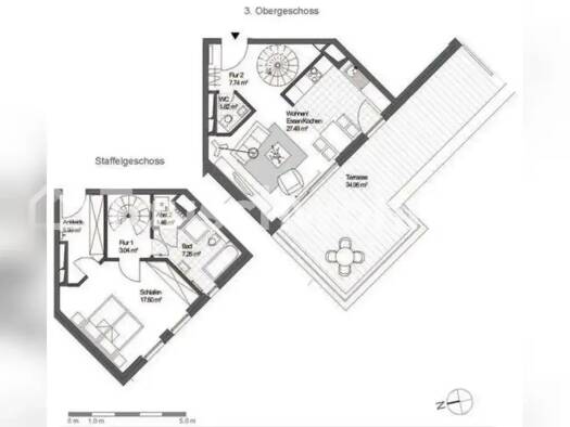 Maisonette zur Miete Tauschwohnung 1.414 € 2,5 Zimmer 82 m² 3. Geschoss Eimsbüttel Hamburg 20257