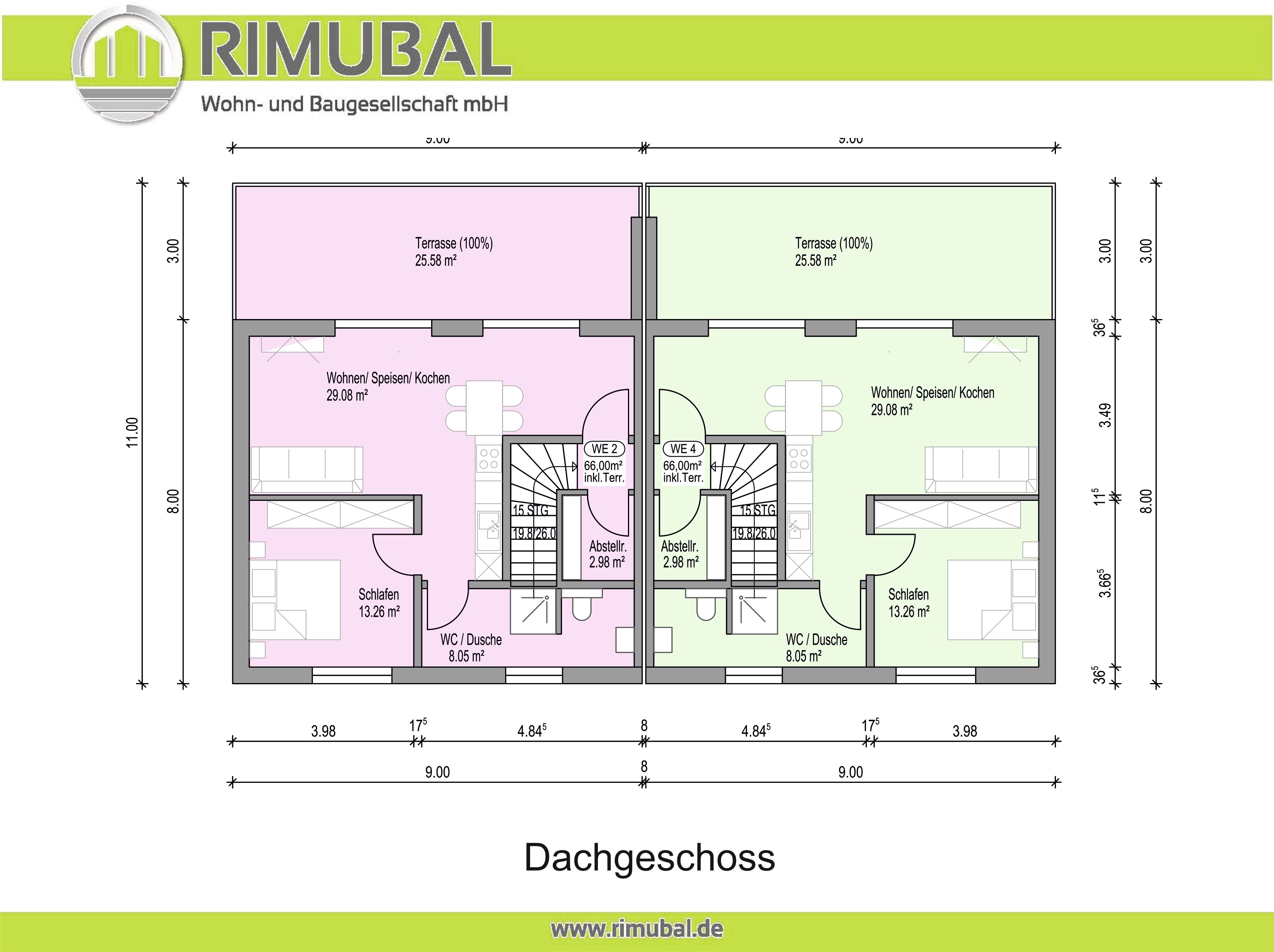 Penthouse zum Kauf provisionsfrei 183.480 € 2 Zimmer 66 m²<br/>Wohnfläche 2.<br/>Geschoss Uhler 56290