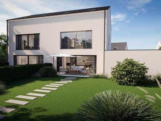 Doppelhaushälfte zum Kauf - Erstbezug provisionsfrei 640.000 € 6 Zimmer 156 m² 193 m² Grundstück Liedolsheim Dettenheim 76706