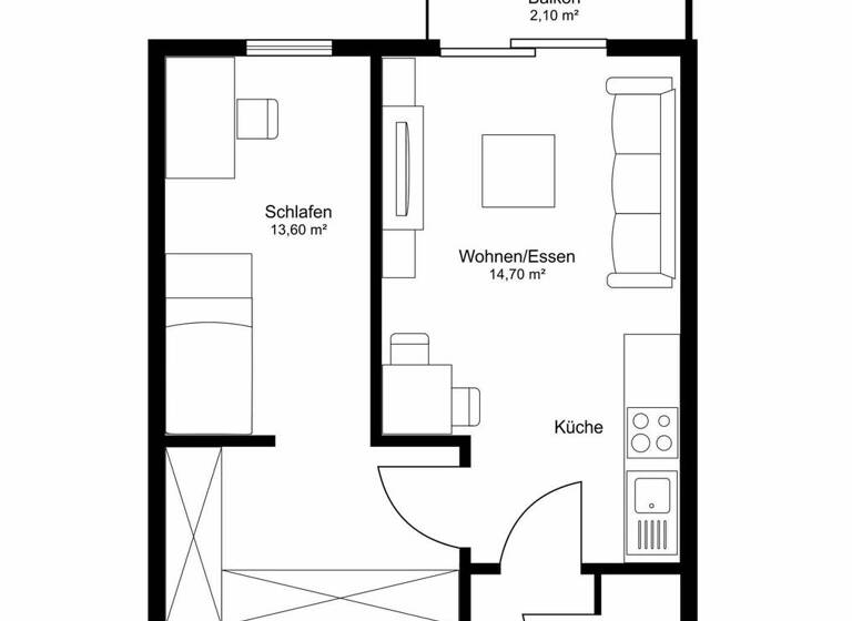 Wohnung zum Kauf 319.000 € 2 Zimmer 39,7 m² Sasel Hamburg Sasel 22395