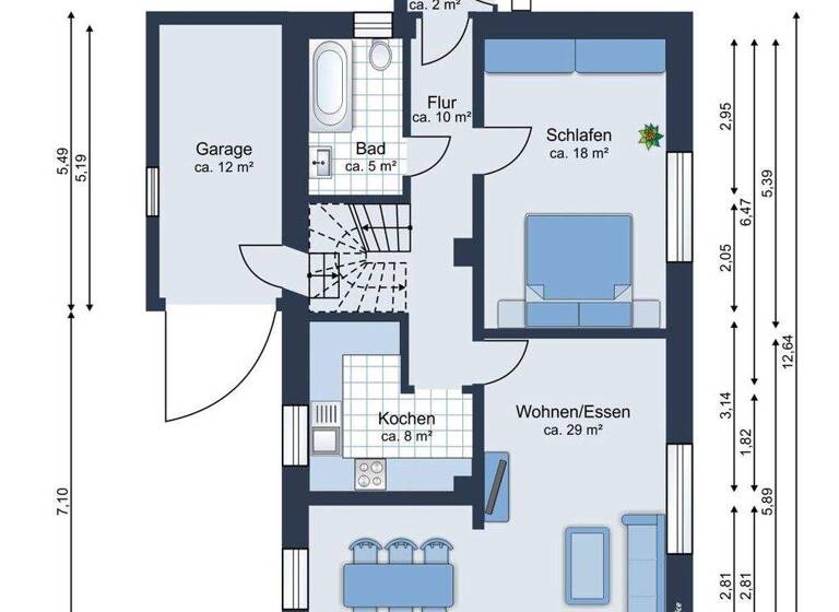 Einfamilienhaus zum Kauf 205.000 € 5 Zimmer 125 m² 129 m² Grundstück Gunzenhausen 91710