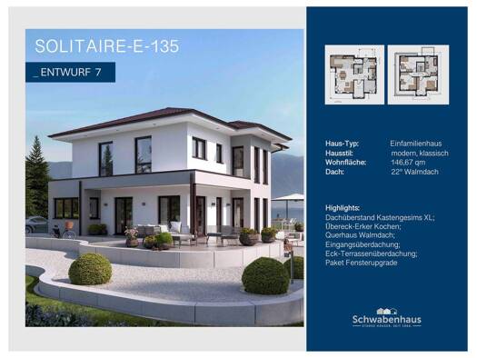 Einfamilienhaus zum Kauf provisionsfrei 732.024 € 5 Zimmer 146 m² 859 m² Grundstück Pausin Schönwalde-Glien 14621