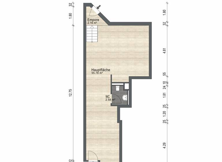 Ladenfläche zum Kauf - Erstbezug 375.162 € 1 Zimmer 57,9 m² Verkaufsfläche Kleine Alexanderstraße 13 Mitte Berlin 10178