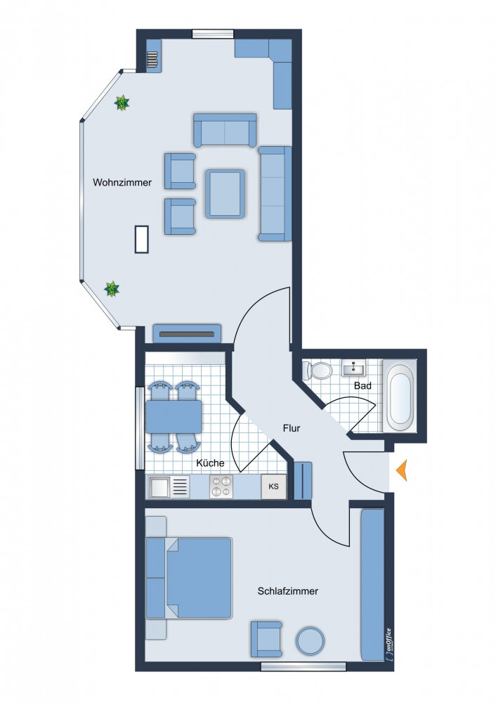 Wohnung zur Miete 570 € 2 Zimmer 70 m²<br/>Wohnfläche 1.<br/>Geschoss 01.03.2025<br/>Verfügbarkeit Merseburger Straße 14 Lützen Lützen 06686