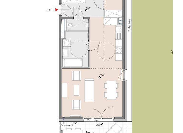 Wohnung zum Kauf - Erstbezug 260.798 € 2 Zimmer 64,8 m² EG Wiener Neustadt 2700