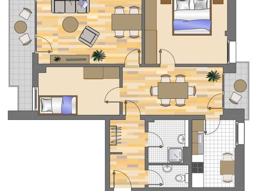 Wohnung zur Miete 899 € 3 Zimmer 78,4 m² EG frei ab 19.10.2026 Fürstenberger Straße 49 Hassels Düsseldorf 40599