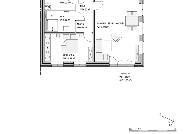 Terrassenwohnung zur Miete 950 € 2 Zimmer 73,7 m² frei ab sofort Schulstraße 48 Wulfsen 21445