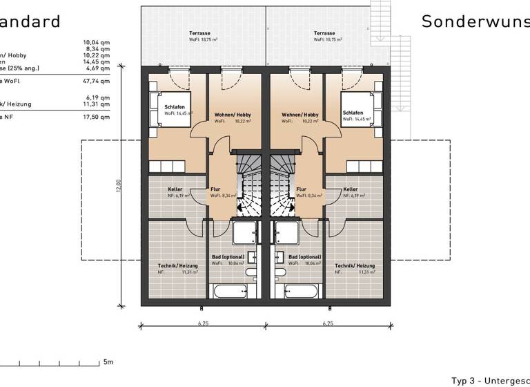 Doppelhaushälfte zum Kauf - Erstbezug provisionsfrei 565.000 € 4 Zimmer 150,2 m² 272 m² Grundstück Rüggeberger Straße 86 Homberge Ennepetal 58256