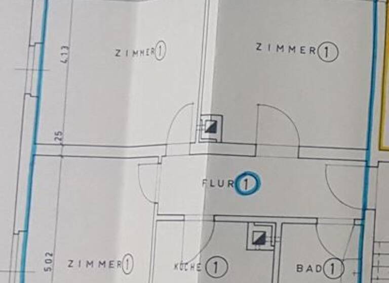 Wohnung zur Miete 980 € 3 Zimmer 75 m² Geschoss EG/4 frei ab sofort Friedrichstraße 26 Waldshut Waldshut-Tiengen 79761