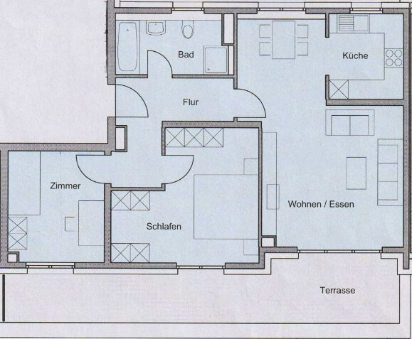 Wohnung zur Miete 986 € 3 Zimmer 77 m²<br/>Wohnfläche 5.<br/>Geschoss Leere Wasen/Hulb/Stöckach/Blumenmahden Böblingen 71034