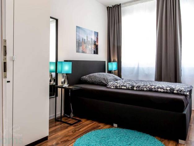 Studio zur Miete auf Zeit 550 € 1 Zimmer 20 m² frei ab sofort Elbestraße 5 Bahnhofsviertel Innenstadt I 60329