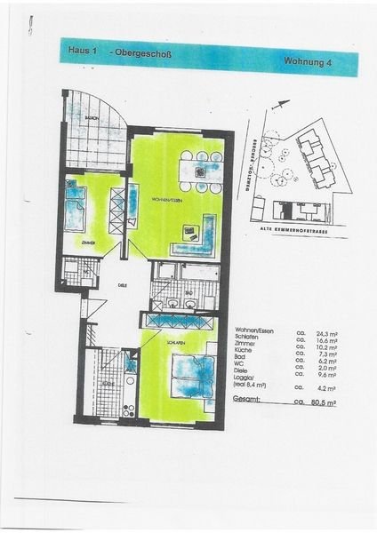 Wohnung zur Miete 600 € 3 Zimmer 78 m²<br/>Wohnfläche ab sofort<br/>Verfügbarkeit Alte Kemmerhofstraße 184 Traar - Ost Krefeld 47802