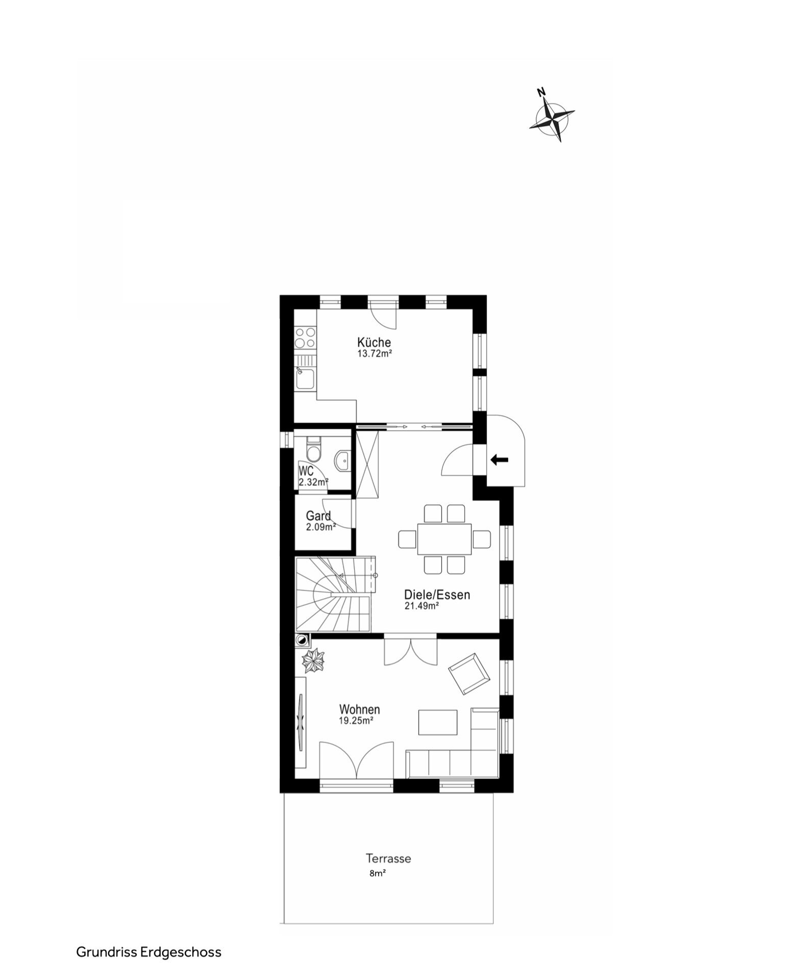 Doppelhaushälfte zur Miete 7.500 € 4 Zimmer 188 m²<br/>Wohnfläche 650 m²<br/>Grundstück Archsum Sylt 25980