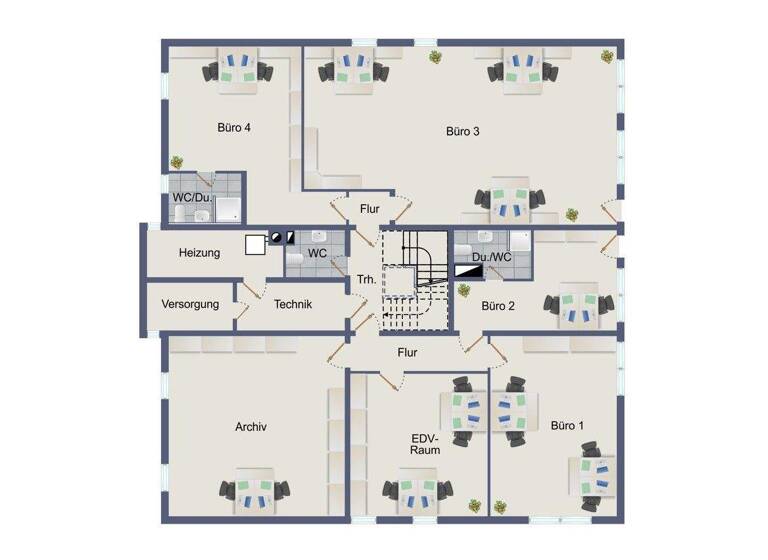 Bürogebäude zur Miete 3.760 € 298 m² Bürofläche Hügelsheim 76549