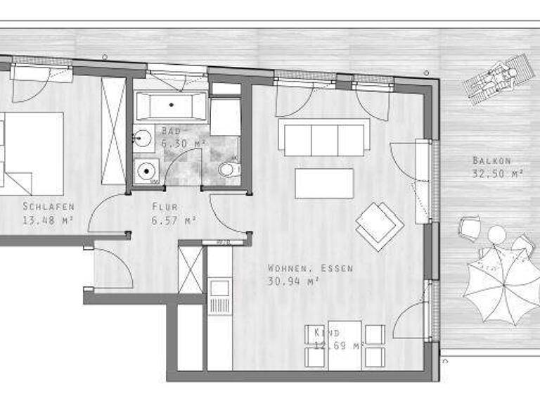 Wohnung zur Miete 1.960 € 2 Zimmer 75 m² 1. Geschoss frei ab sofort Untergiesing-Harlaching München 81545