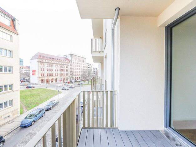 Wohnung zur Miete - Erstbezug 800 € 2 Zimmer 56,3 m² 1. Geschoss frei ab 01.01.2026 Amely-Bölte-Straße 2 Wilsdruffer Vorstadt/Seevorstadt-West Dresden-Wilsdruffer Vorstadt 01067