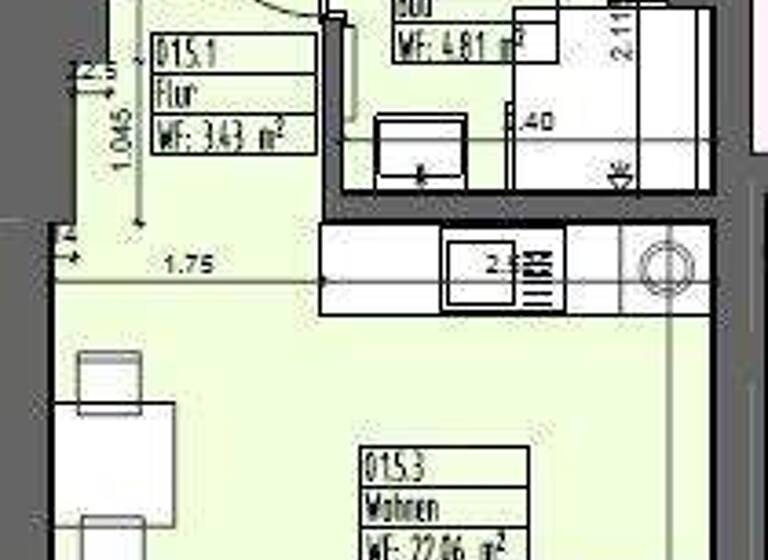 Studio zur Miete 450 € 1 Zimmer 30,3 m² 1. Geschoss frei ab 01.05.2026 Gartenweg 6 Engter Bramsche 49565