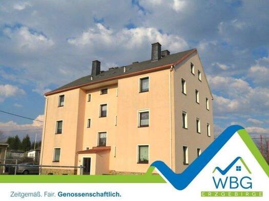 Wohnung zur Miete 398 € 3 Zimmer 61,2 m² frei ab sofort Fritz-Reuter-Straße 43 Gelenau/Erzgeb. 09423