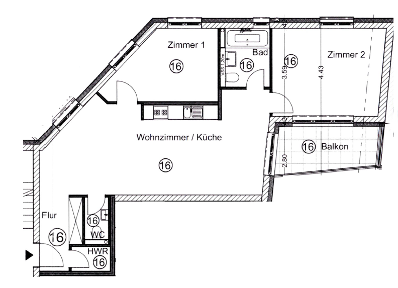 Wohnung zum Kauf 468.814 € 3 Zimmer 79,5 m²<br/>Wohnfläche 2.<br/>Geschoss Ringstraße 70B Mariendorf Berlin 12105