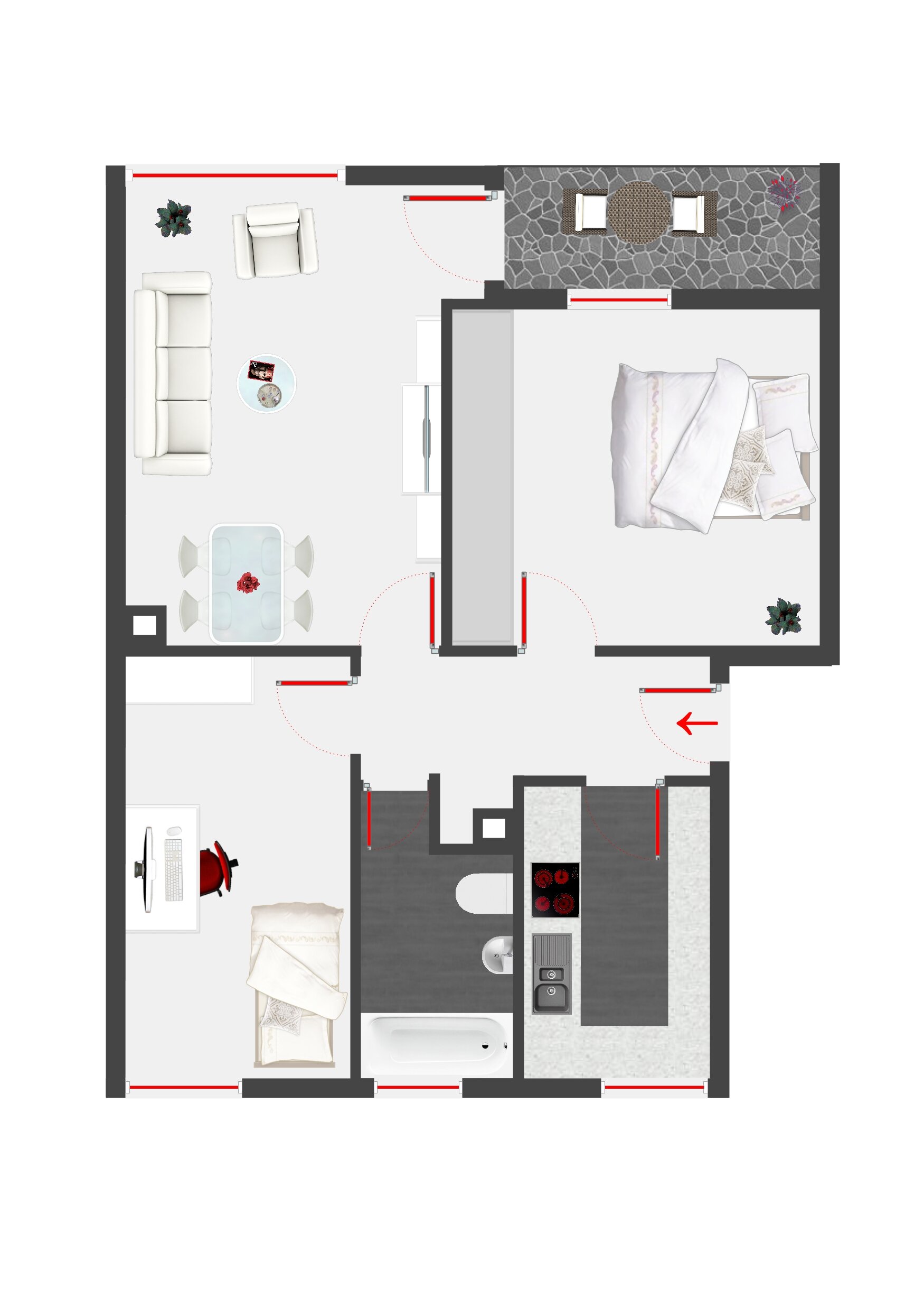 Wohnung zur Miete 699 € 3 Zimmer 70 m²<br/>Wohnfläche EG<br/>Geschoss Oggersheim / Stadtbezirk 314 Ludwigshafen am Rhein 67071