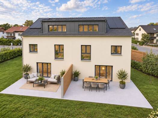 Doppelhaushälfte zur Miete - Erstbezug 2.000 € 5 Zimmer 147,9 m² 308 m² Grundstück frei ab 01.01.2027 Wartenberg Wartenberg 85456
