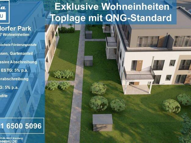 Wohnung zum Kauf - Neubau provisionsfrei 336.672 € 2 Zimmer 55,7 m² EG Reichelsdorfer Hauptstraße 97-99 Reichelsdorf Nürnberg / Reichelsdorf 90453