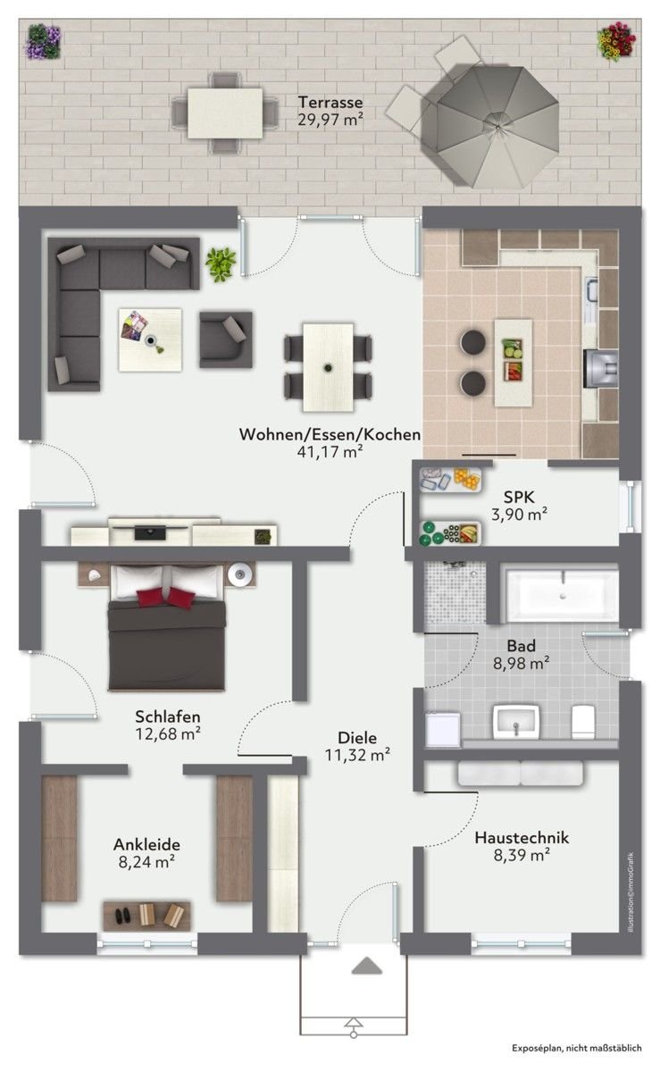 Bungalow zum Kauf 515.000 € 2,5 Zimmer 86,3 m²<br/>Wohnfläche 400 m²<br/>Grundstück Karlshuld Karlshuld 86668