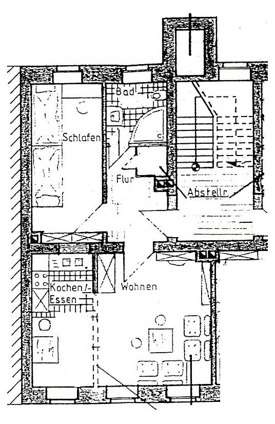 Wohnung zur Miete 440 € 2 Zimmer 46,9 m²<br/>Wohnfläche ab sofort<br/>Verfügbarkeit Moritzwallstraße 14 Altstadt Erfurt 99089