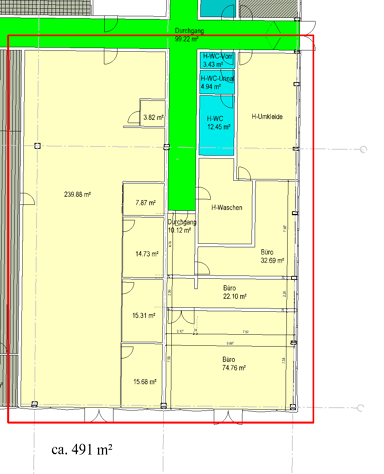 Lagerhalle zur Miete provisionsfrei 6,50 € 491 m² Lagerfläche Theodor-Schmidt-Straße 17 Industriegebiet Bayreuth 95448