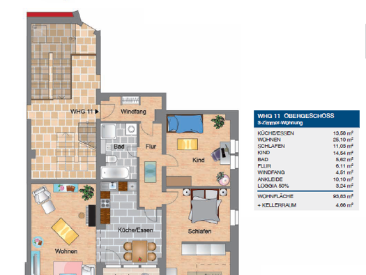 Wohnung zum Kauf 379.000 € 3 Zimmer 93,8 m² Wurgwitz Freital 01705