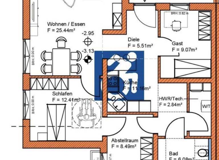 Wohnung zur Miete - Erstbezug 830 € 4 Zimmer 85 m² 1. Geschoss Gemünden 55490