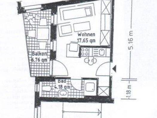 Wohnung zur Miete 270 € 1 Zimmer 25,2 m² 2. Geschoss frei ab 01.02.2026 Kleine Klausstraße 3 Altstadt Halle 06108