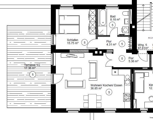 Wohnung zur Miete 792 € 2 Zimmer 88 m²<br/>Wohnfläche 2.<br/>Geschoss ab sofort<br/>Verfügbarkeit Leipziger Straße 6-10 Zwenkau Zwenkau 04442