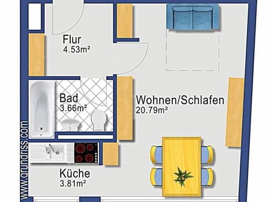Wohnung zum Kauf als Kapitalanlage geeignet 162.520 € 1 Zimmer 33 m² Galgenhof Nürnberg 90461