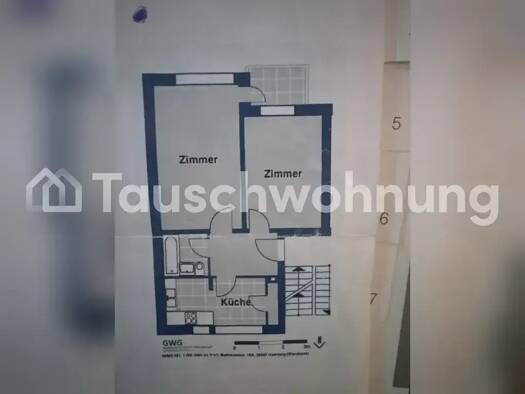 Wohnung zur Miete Tauschwohnung 450 € 2 Zimmer 50 m² 1. Geschoss Sasel Hamburg 22047