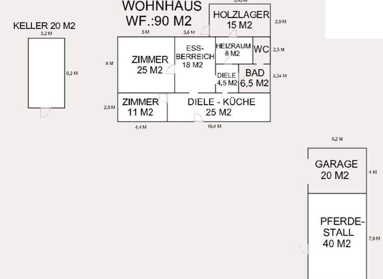 Bauernhaus zum Kauf 68.000 € 2 Zimmer 90 m² 5.502 m² Grundstück Petofiszállás 6113
