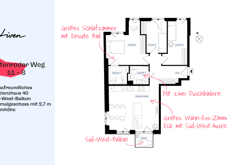 Wohnung zum Kauf provisionsfrei 689.000 € 4 Zimmer 80,8 m²<br/>Wohnfläche 1.<br/>Geschoss ab sofort<br/>Verfügbarkeit Hüttenroder Weg 11 Neukölln Berlin 12059