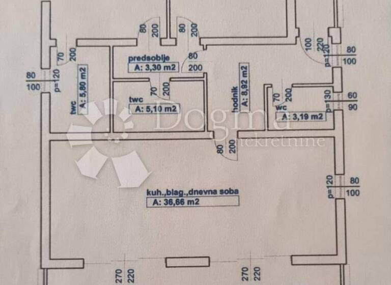 Wohnung zum Kauf 405.900 € 3 Zimmer 123 m² 1. Geschoss Rab