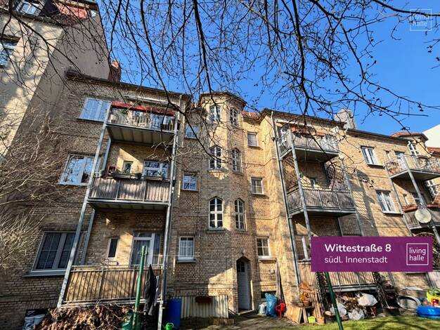Wohnung zur Miete 480 € 3 Zimmer 64 m² 3. Geschoss Wittestraße 8 Innenstadt Halle (Saale) 06110