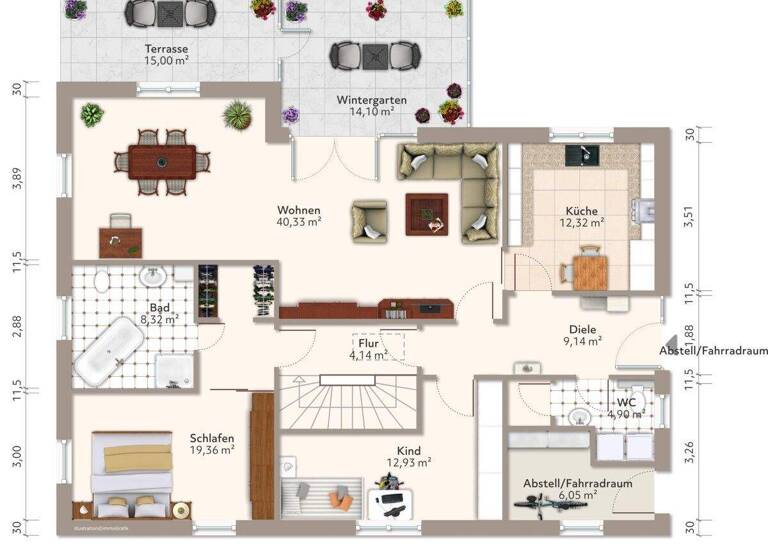 Bungalow zum Kauf 489.000 € 4 Zimmer 136,6 m² 1.230 m² Grundstück frei ab 01.12.2026 Oberplanitz Zwickau 08064