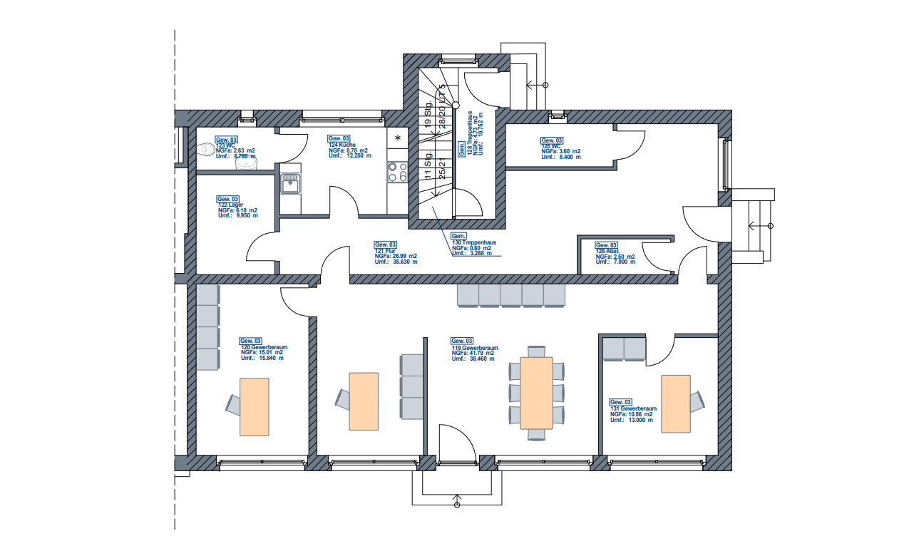 Bürofläche zur Miete 1.064,07 € 118,2 m²<br/>Bürofläche Schroteanger Magdeburg 39110