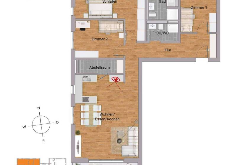 Terrassenwohnung zum Kauf - Erstbezug provisionsfrei 554.900 € 4 Zimmer 118,9 m² EG Adolf-Reichwein-Straße 15 Niederrodenbach Rodenbach 63517