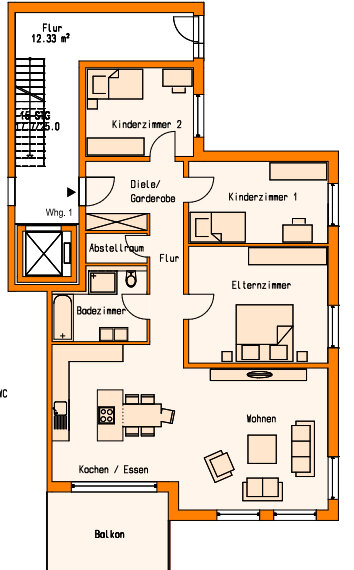 Wohnung zum Kauf 527.000 € 3,5 Zimmer 124 m²<br/>Wohnfläche Brombach Lörrach 79541