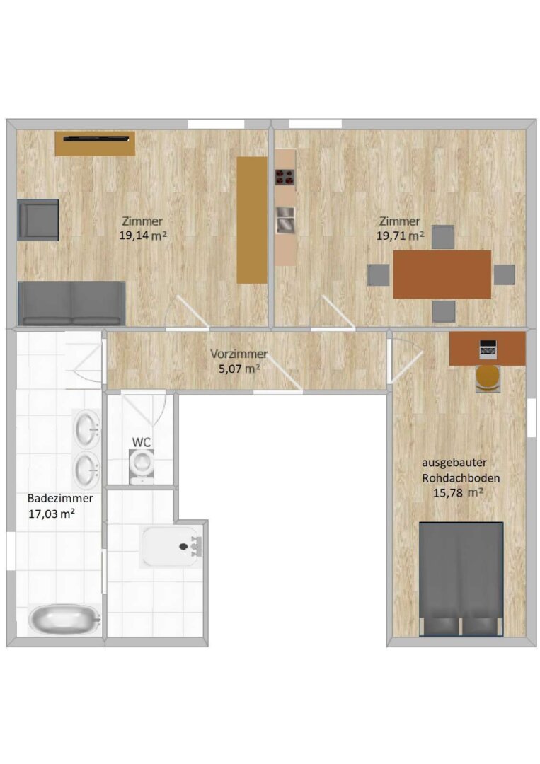 Wohnung zum Kauf 199.000 € 3 Zimmer 77,8 m²<br/>Wohnfläche Liebenau Graz 8041