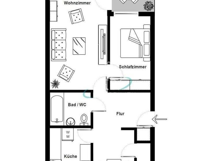 Wohnung zum Kauf 159.000 € 2 Zimmer 57,9 m² Schwäbisch Hall Schwäbisch Hall / Hagenbach 74523