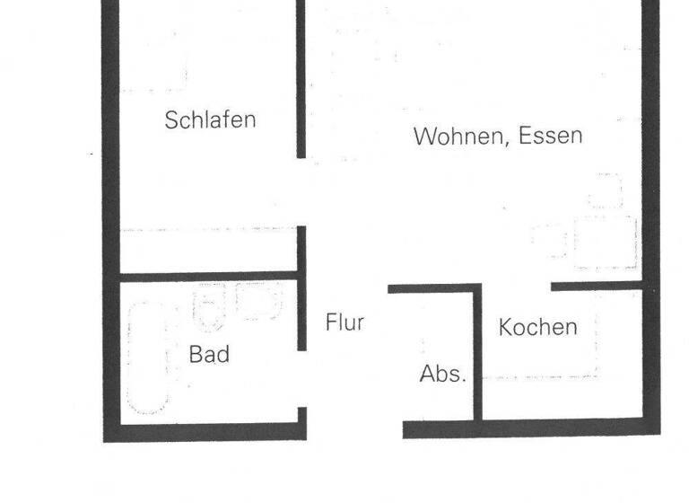 Wohnung zur Miete 330 € 1,5 Zimmer 47,5 m² 1. Geschoss frei ab 01.06.2026 Zedtlitzer Weg 13 Zedtlitz Borna / Zedtlitz 04552
