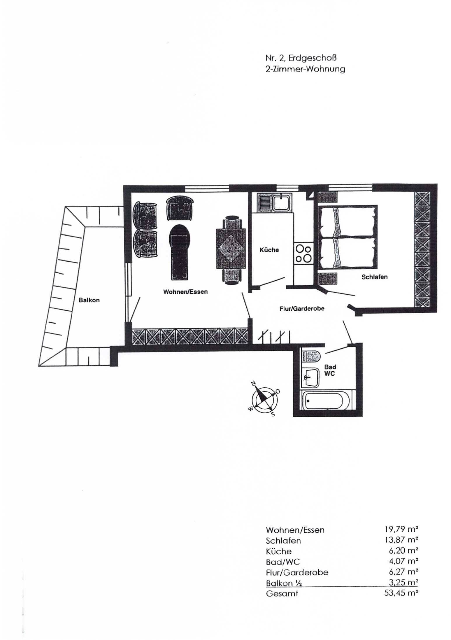 Wohnung zum Kauf 238.000 € 2 Zimmer 53,5 m²<br/>Wohnfläche EG<br/>Geschoss Plattenhardt Filderstadt 70794
